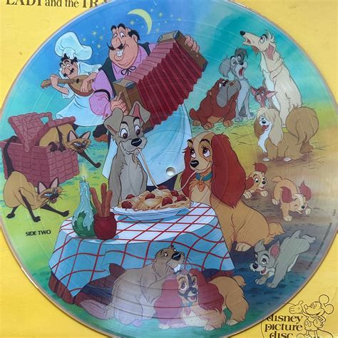 Walt Disneys Lady And The Tramp Rare Picture Disc LP FREE Etsy