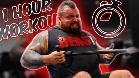 1 Hour Intense Back Workout Eddie Hall Youtube