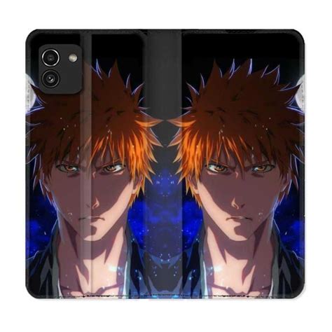 Housse Cuir Portefeuille Samsung Galaxy A Manga Bleach Ichigo