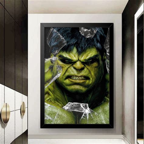 Quadros Decorativos Incr Vel Hulk Moldura X Cm No Elo Quadros