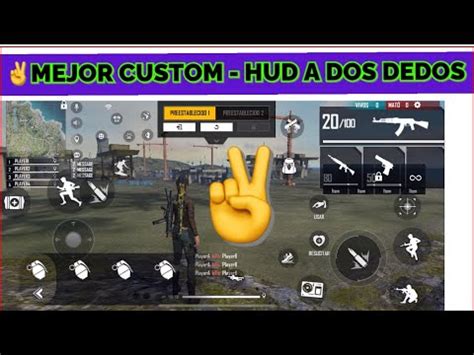 CUSTOM HUD A DOS DEDOS MEJOR CUSTOM HUD A DOS DEDOS EN FREE FIRE