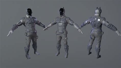 Character Batman Arkham Knight High Poly 3d Model Rigged Cgtrader