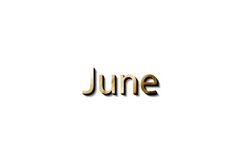 June Name 3d 16618502 Png