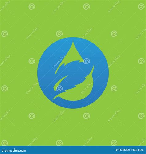 Water Drop And Leaf Logo Vector Stock Vector Illustration Of Abstract