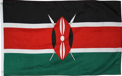 Kenya Flag Polyester 3 ft. x 5 ft. : Amazon.ca: Patio, Lawn & Garden