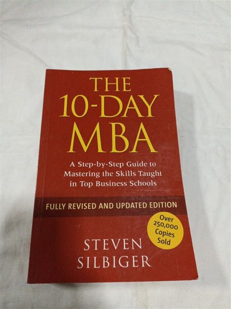 The 10 Day Mba Steven Silbiger Hobbies And Toys Books And Magazines