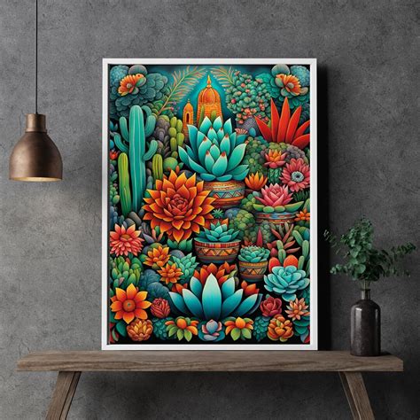 Mexican Flowers Flower Market Aztec Mexico Pattern Art Mexican Art ...