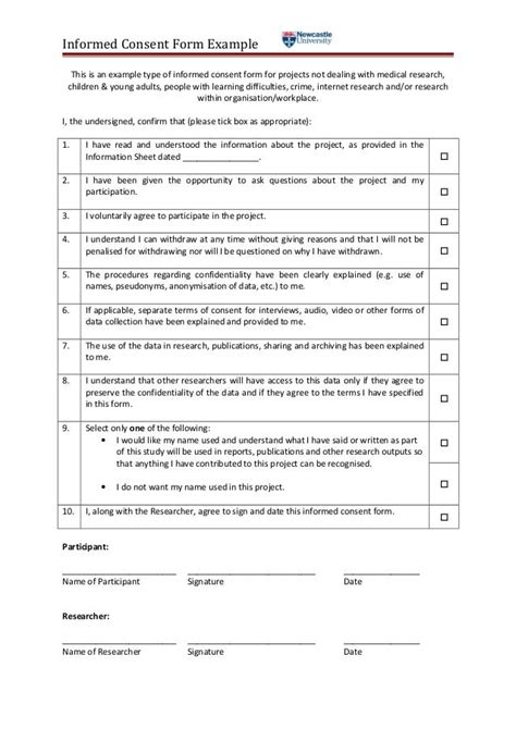 consent form
