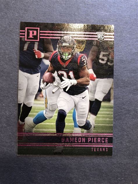 Dameon Pierce Rc Panini Chronicles Panini Pink Rookie Texans