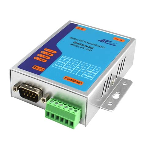 Ethernet To Serial RS 232 422 485 Converter With Modbus Protocol