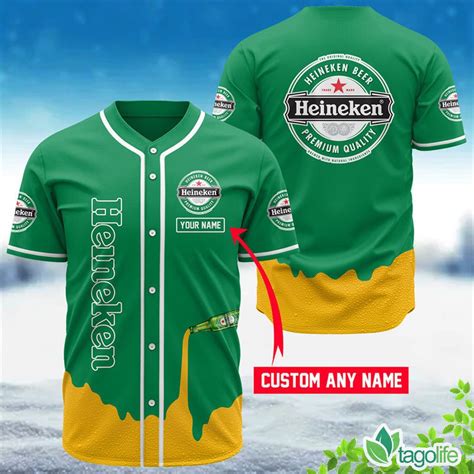 Personalized Heineken Beer Baseball Jersey Tagolife