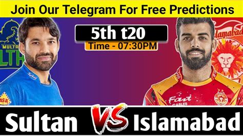 Ms Vs Isu Psl Th Match Prediction Multan Sultans Vs Islamabad