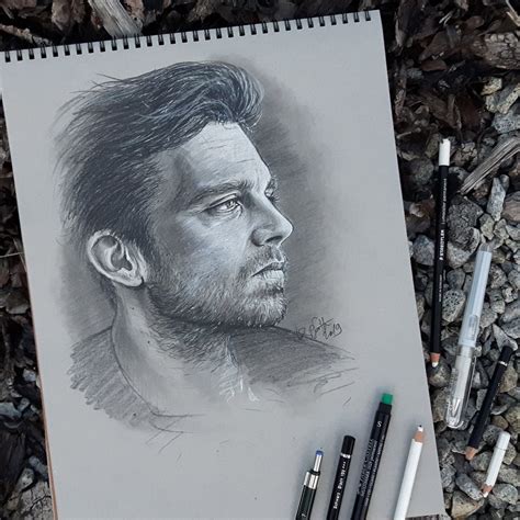 Sebastian Stan Drawing Best Drawing Skill