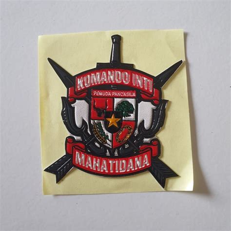 Sticker Embos Logo Pp Pemuda Pancasila Komando Inti Stiker Timbul