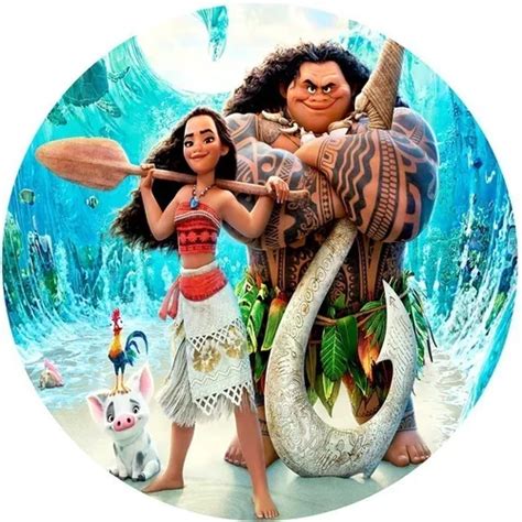 Painel Redondo Sublimado Moana Baby X Venda Em Mau S O Paulo