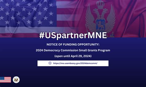 U S Embassy 2024 Notice Of Funding Opportunity DemCommMNE U S