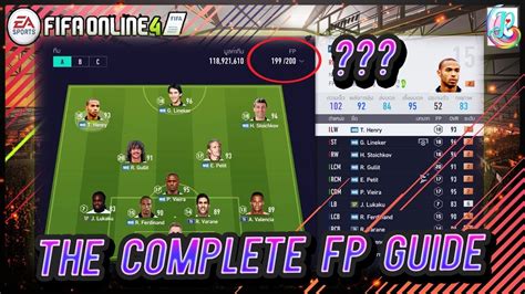 THE COMPLETE FP TUTORIAL IN FIFA ONLINE 4 HOW TO BALANCE YOUR TEAM