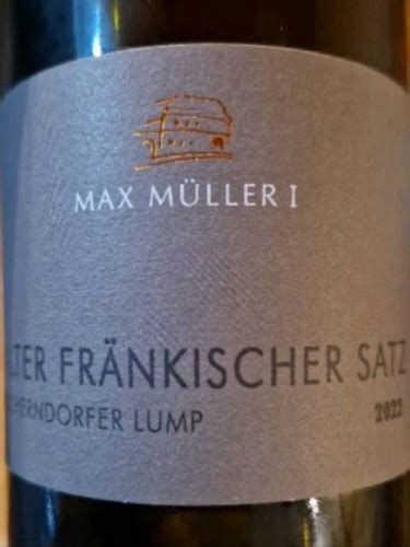 Max Muller I Escherndorfer Lump Alter Satz Vivino Us