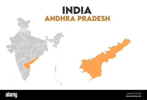 Andhra Pradesh State Map1 State Of India Republic Of India