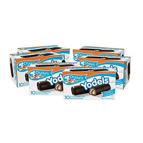 Drake's Yodels, 60 Count- Frosted Crème Filled Devils Food Cakes - Walmart.com - Walmart.com