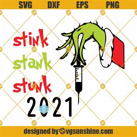 Stink Stank Stunk Svg Christmas Ornament Svg Grinch Hand Svg Theme For Funny Christmas 2021 Svg