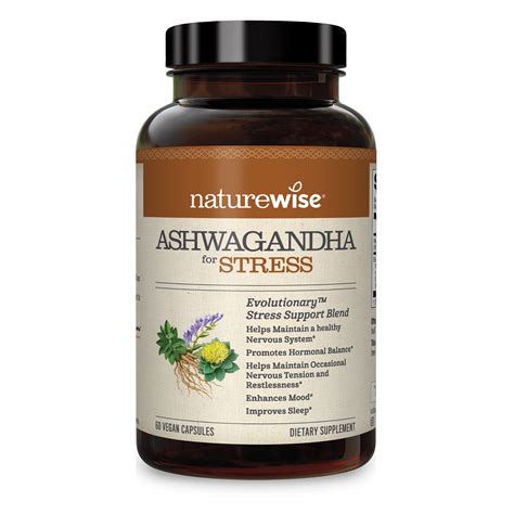 NatureWise Ashwagandha For Stress Calming KSM 66 Herbal Supplement