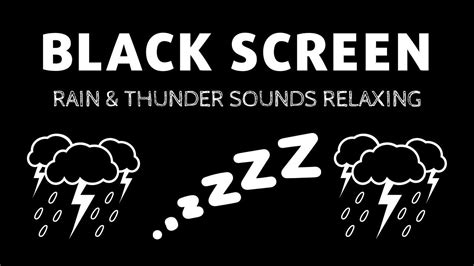 Fall Asleep Immediately Heavy Rain With Thunderstorm Black Screen Heavy Rain Beat Insomnia