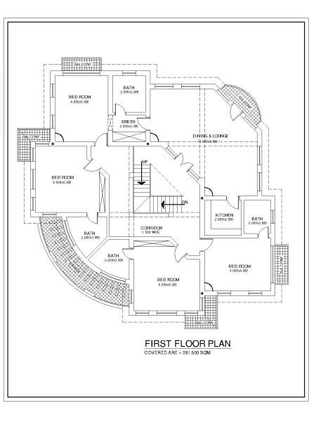 UK Private Villa House Design First Floor Plan Dwg Thousands Of Free