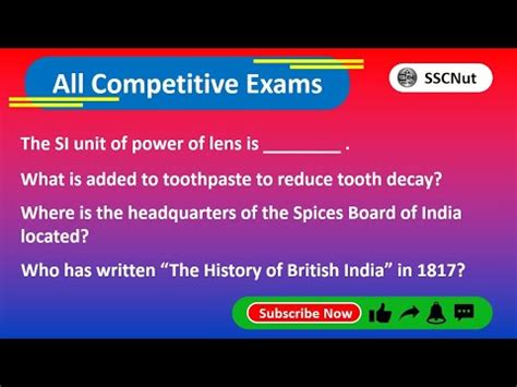 Top Gk Questions For Competitive Exams Imp Gk For SSC Railway Bank