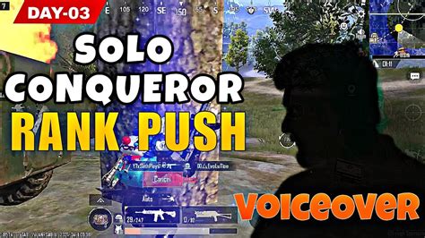 🇮🇳day 3 ⁠ How To Get High Plus In Solo Bgmi Solo Conqueror Rankpush Tips And Tricks 😵 Youtube