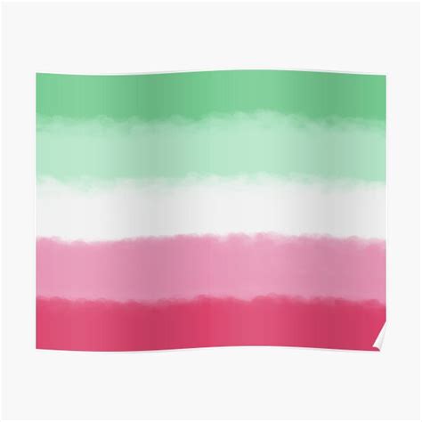 Abrosexual Pride Flag Poster For Sale By Lgbtcottage Redbubble