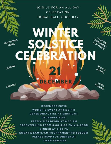 Winter Solstice Celebration 2022 Confederated Tribes Of Coos Lower