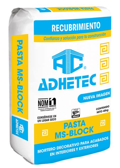 Pasta Ms Block Blanco Adhetec Kg Grupo Alra Disensa