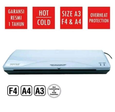 MESIN LAMINATING JOYKO LM03 SIZE A4 F4 A3 LAMINATOR LOW WATT LM 03