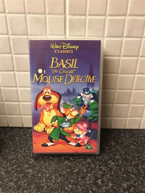 WALT DISNEY CLASSICS Basil The Great Mouse Detective VHS Video Tape EUR