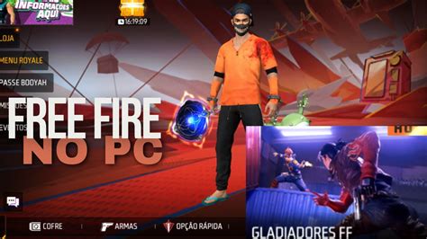 Jogando Free Fire No Pc Youtube