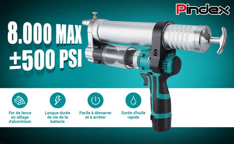 Amazon Fr Pindex V Pompe Graisse Psi Pistolet Graisse