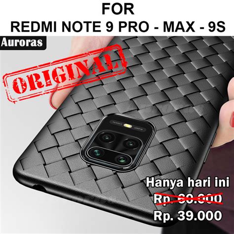 Jual Woven Case Xiaomi Redmi Note 9 Pro Max 9s Casing Hp Cover Anti