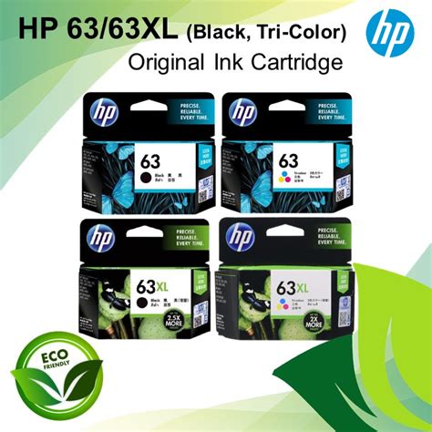 Hp 63 63xl Black And Tri Color Original Ink Cartridge Shopee Malaysia