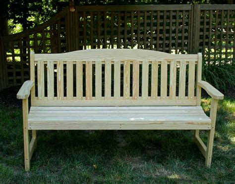 Treated Pine English Garden Bench