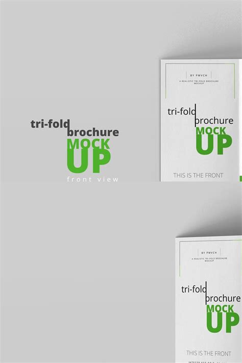 Tri-Fold Brochure Mockup – MasterBundles