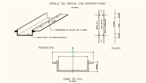 Roads And Drainage Detail Elevation And Plan Dwg File Cadbull