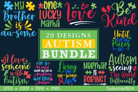 Autism Svg Bundle 20 Design Graphic By Sukumarbd4 · Creative Fabrica