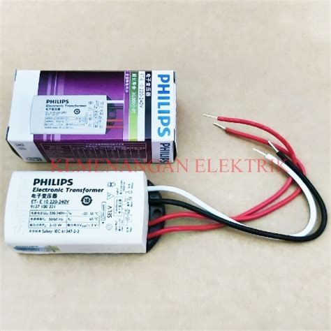 Jual Ballast Trafo Halogen Led Ete 10 Ete10 Philips Transformer Lampu Halogen Mr16 Led