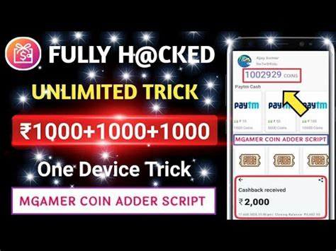 MGamer Money Adder Script MGamer Coins Hack Trick MGamer App