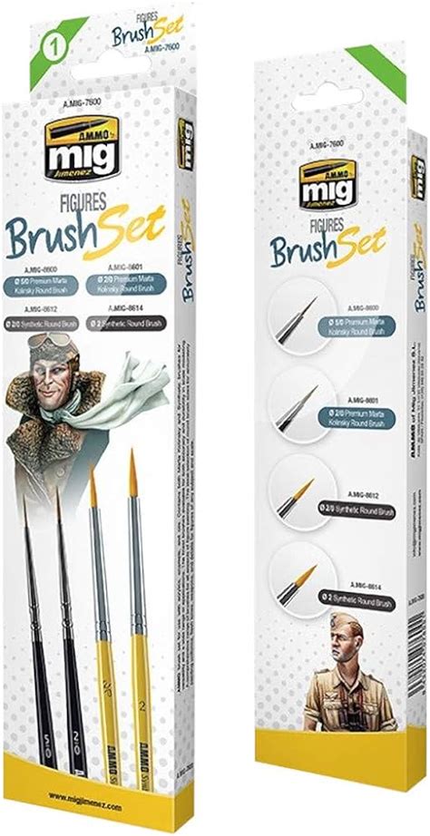 Ammo Mig Figures Brush Set 7600 De Heilige Koe Deventer