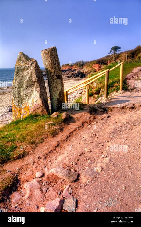 Coastal Path At Wembury Stock Photo Alamy