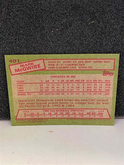 Mark Mcgwire Topps Tiffany Estatesales Org