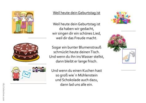 Geburtstagslied Deutsch Daf Arbeitsbl Tter Pdf Doc