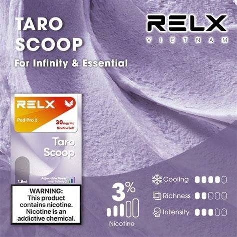 Taro Scoop Kem Khoai M N L Nh Relx Pod For Relx Infinity Relx Es